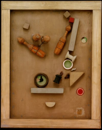 Merzbild 46 A. El cuadro del cono de Kurt Schwitters
