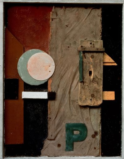 Merzbild P rosa de Kurt Schwitters