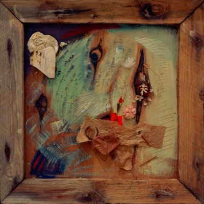 Merzbild con Alf de Kurt Schwitters