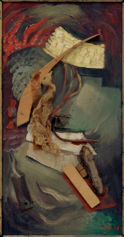 Cuadro Merz con algas de Kurt Schwitters