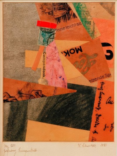 Mz 259 Dibujo Campendonk de Kurt Schwitters