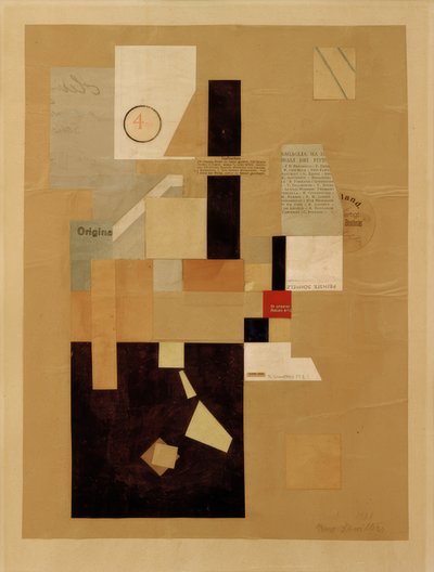Sin título (4 KR) de Kurt Schwitters