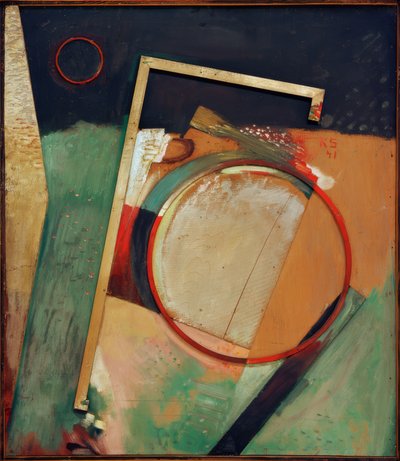 Sin título (imagen con anillo y marco) de Kurt Schwitters