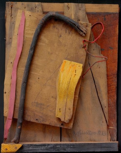 Sin título (Merzbild rosa-amarillo) de Kurt Schwitters