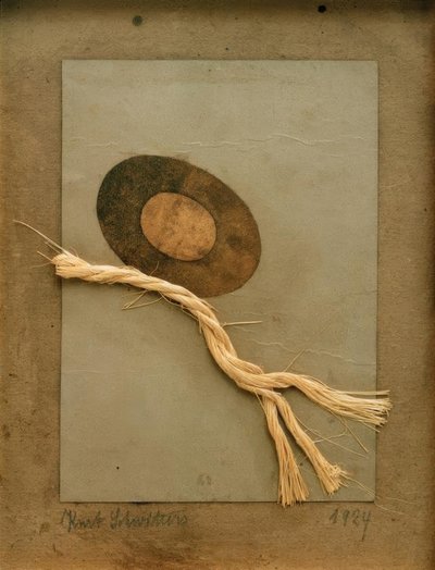 Sin título (Merzzeichnung con Arp y cuerda) de Kurt Schwitters