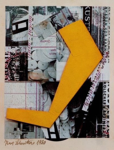 Sin título (Con forma amarilla) de Kurt Schwitters