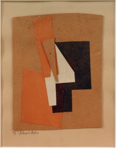 Sin título (gris, azul, rojo, blanco) de Kurt Schwitters