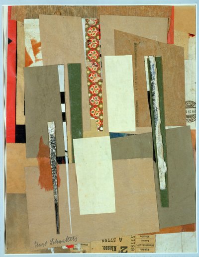 Ferrocarril, 2ª clase, 1923 de Kurt Schwitters