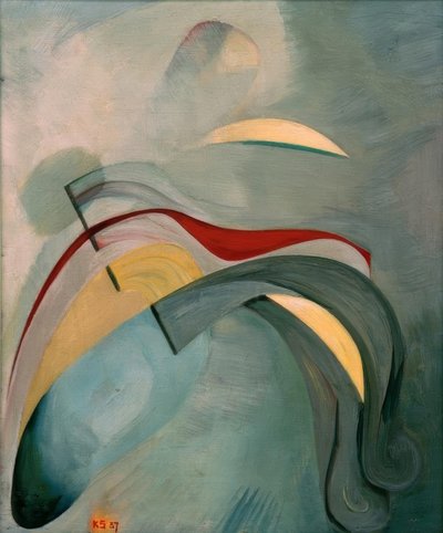 Línea roja (1) de Kurt Schwitters