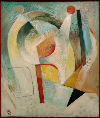 Círculo rojo de Kurt Schwitters