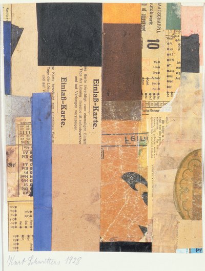 Sin título, 1928 de Kurt Schwitters