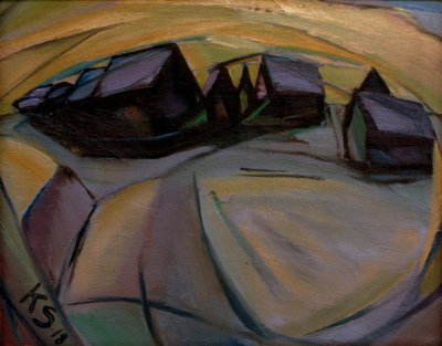 Casas nevadas de Kurt Schwitters