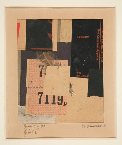Dibujo I 9 Palanca 2 de Kurt Schwitters