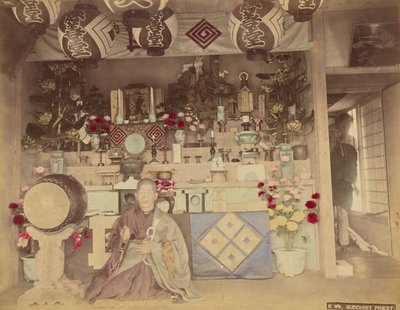 Sacerdote budista de Kusakabe Kimbei