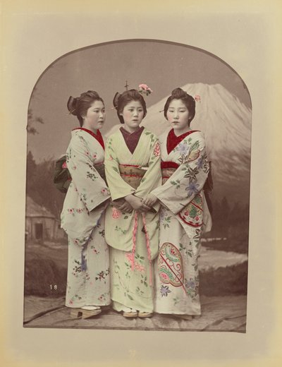 [Tres Chicas] de Kusakabe Kimbei