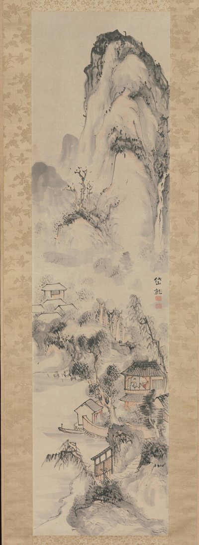 Paisaje, siglo XVIII de Kushiro Unsen