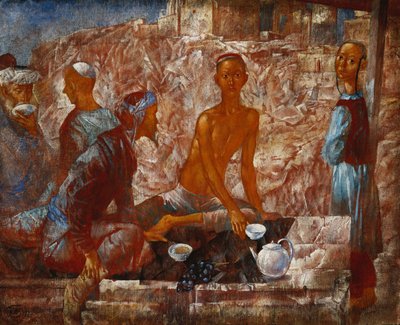Escena de Samarcanda de Kuzma Sergeevich Petrov Vodkin