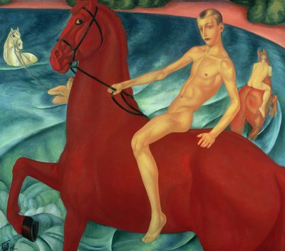 Baño del Caballo Rojo, 1912 de Kuzma Sergeevich Petrov Vodkin
