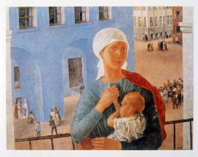 Madonna de Petrogrado de Kuzma Sergeevich Petrov Vodkin