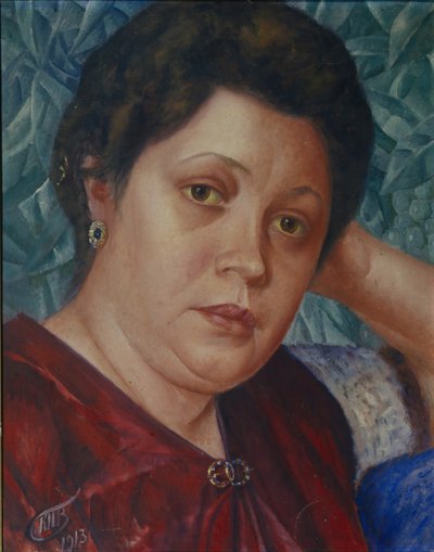 Retrato de la cantante de ópera Vera Petrova-Zvantseva de Kuzma Sergeevich Petrov Vodkin