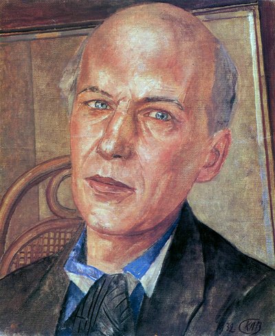 Retrato del poeta Andrei Bely, 1880-1934, 1932 de Kuzma Sergeyevich Petrov Vodkin
