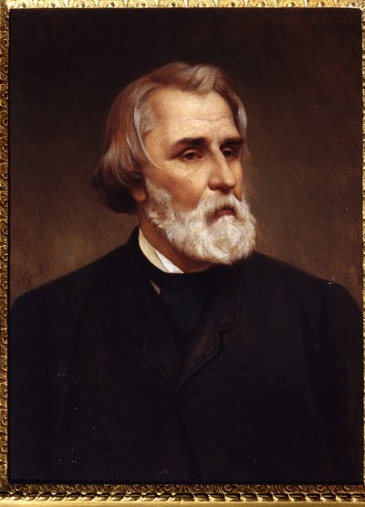 ""Portrait de Ivan Sergueievitch Tourgueniev (Turgenev de Kyrill Antonovitch Gorbunov