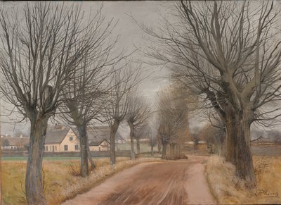 Un camino cerca de Vinderød, Zelanda de Laurits Andersen Ring