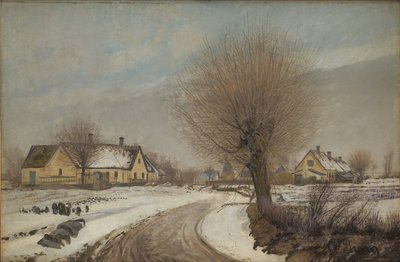 Un pueblo de Sealand. Invierno de Laurits Andersen Ring