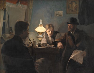 Visita al taller de un zapatero de Laurits Andersen Ring