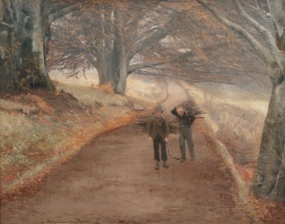 Sendero cerca de Herlufsholm, Selandia de Laurits Andersen Ring