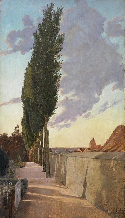 Paisaje con álamos. Tarde de septiembre de Laurits Andersen Ring