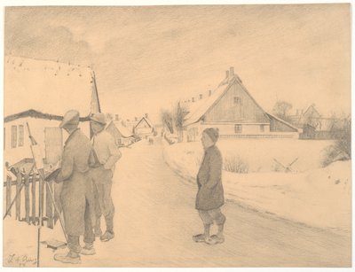 El pintor en el pueblo de Laurits Andersen Ring