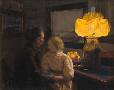 La esposa y la hija del artista de Laurits Andersen Ring