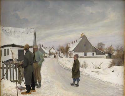 El pintor en el pueblo de Laurits Andersen Ring