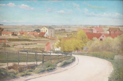 Vista desde un camino cerca de Næstved, Zelanda de Laurits Andersen Ring