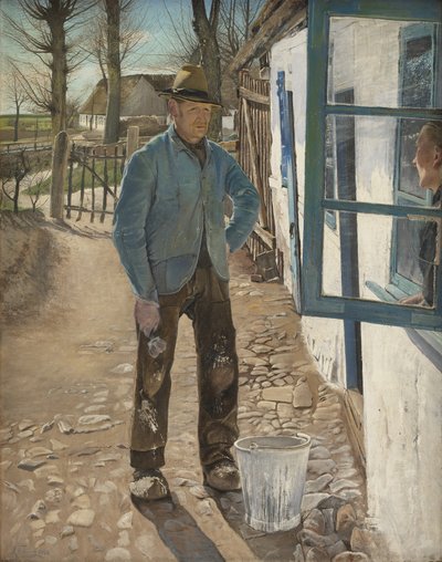 Blanqueando la vieja casa de Laurits Andersen Ring