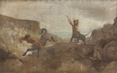 Centauros cazando jabalíes de L.A. Schou