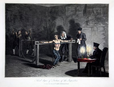Tercer grado de tortura de la Inquisición, 1813 de LC Stadler