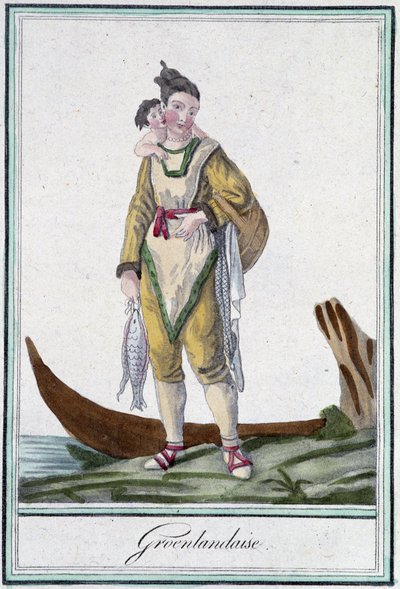 Groenlandesa - en "Enciclopedia de Viajes" por J. Grasset Saint Sauveur, ed. Deroy, París de L.F. Labrousse