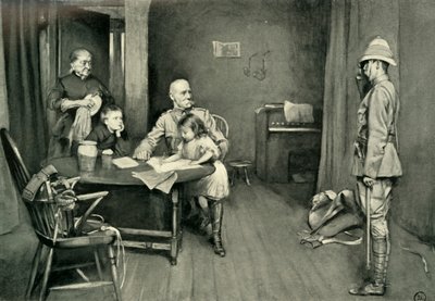 Lord Roberts en el Orange Grove Inn: Un incidente característico, 1901 de L. Daviel