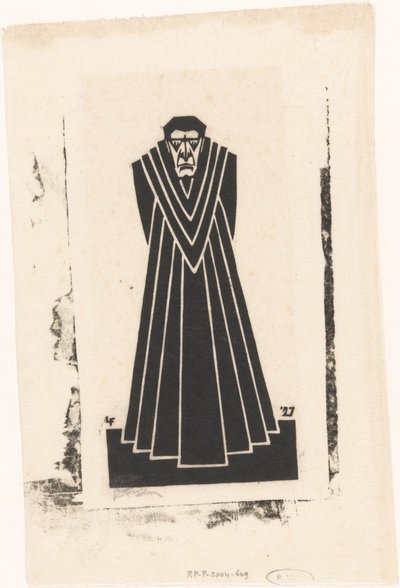 Sacerdote con toga de L. Fritz (signed by artist)