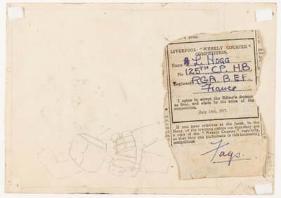 Envío al editor de un concurso de periódico, 1917 de L. Hogg