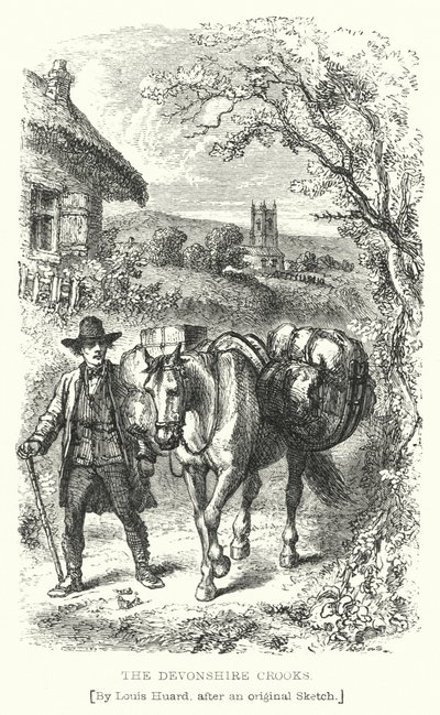 Los ladrones de Devonshire (grabado) de L. Huard