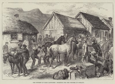 El turista en altas latitudes, partiendo hacia los géiseres en Islandia de L. Huard