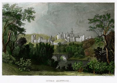 Castillo de Alnwick, Northumberland, siglos XVIII-XIX de L Kunstvortag
