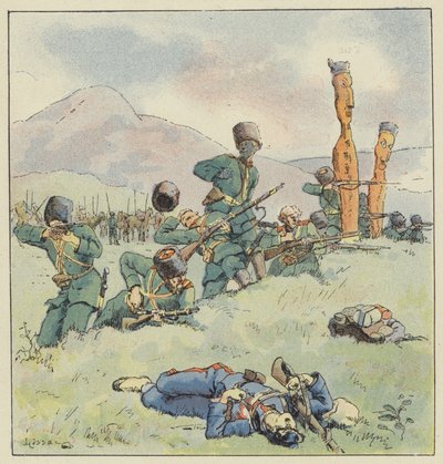 Ataque a la guarnición de Andjou de L. Malespine