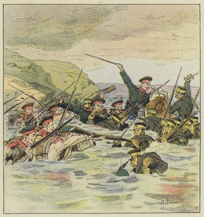 Combate en la bahía de Kin-Tcheou de L. Malespine