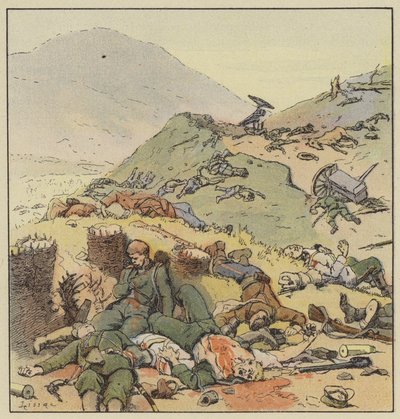 Trinchera abandonada por los rusos, Liao-Yang de L. Malespine