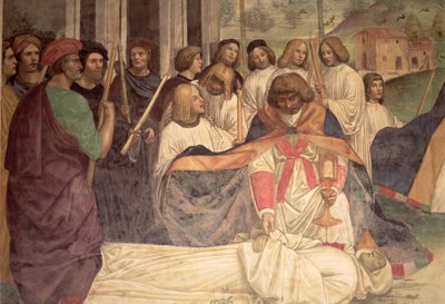 La muerte de San Benito, de la vida de San Benito de L. Signorelli