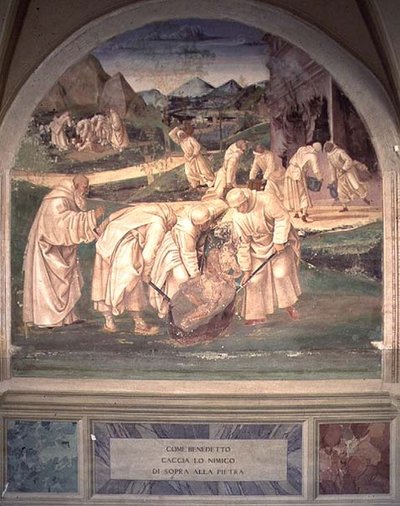 La vida de San Benito (detalle) de L. and Sodoma G. Signorelli